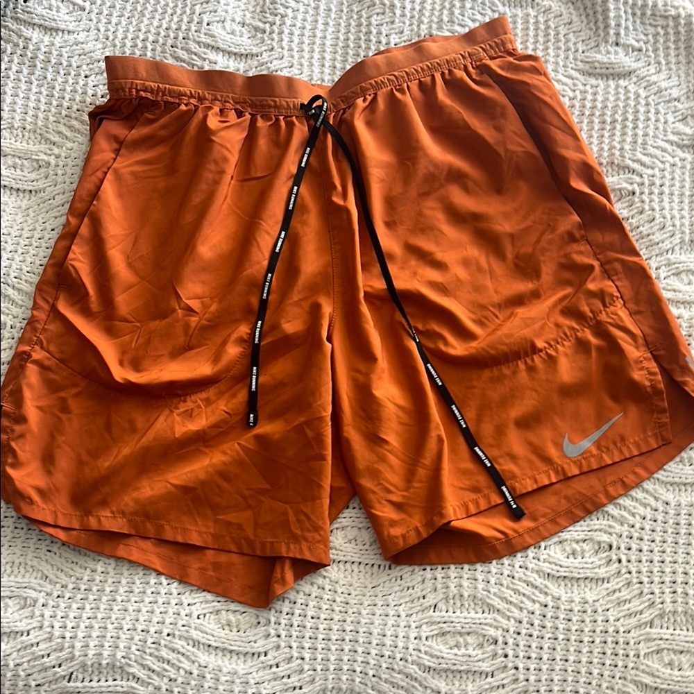 Nike Orange Athletic Shorts